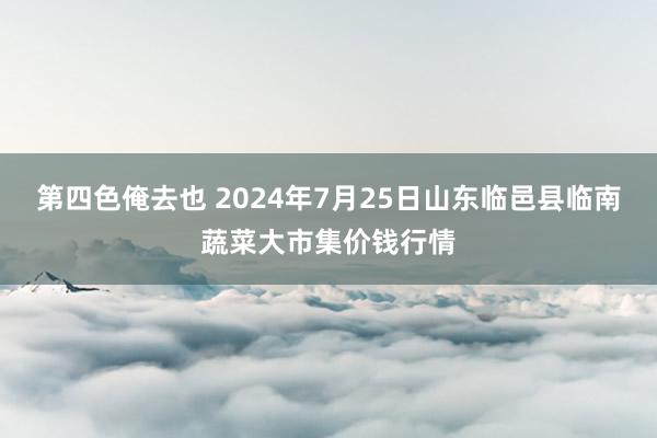 第四色俺去也 2024年7月25日山东临邑县临南蔬菜大市集价钱行情