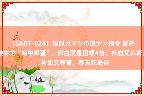 【SADT-024】噴射ガマンの逆ナン指令 野外浣腸悪戯 它被称为“海中鸡蛋”，卵白质是田螺4倍，补血又养肾，春天吃最佳