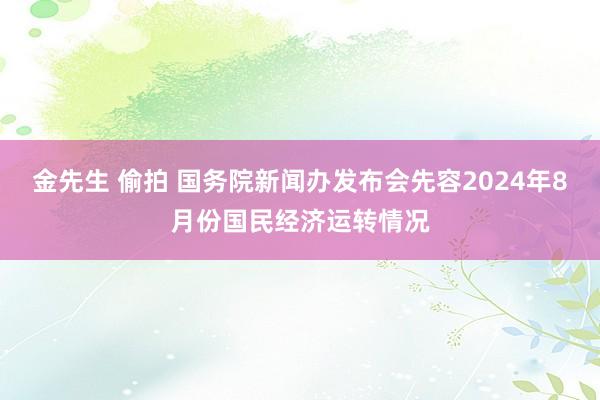 金先生 偷拍 国务院新闻办发布会先容2024年8月份国民经济运转情况